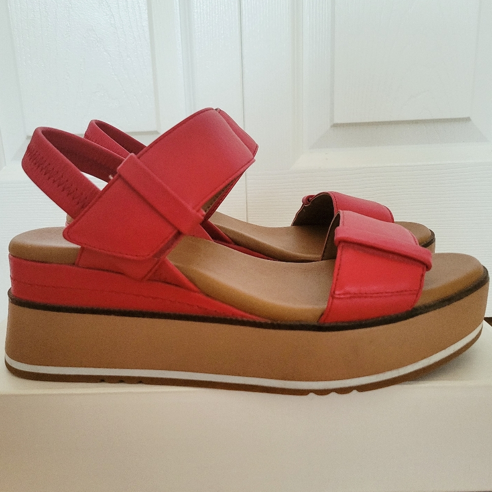 SOLD. Caslon Red Sandals - Picture 4 of 6
